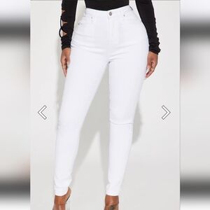 Aspen High Rise Stretch Skinny Jeans - White